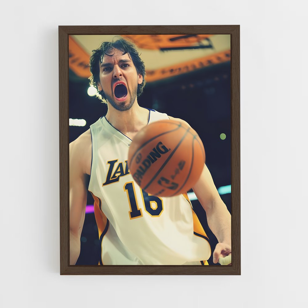 Poster Pau gasol – affiche Basketball (vue 5)